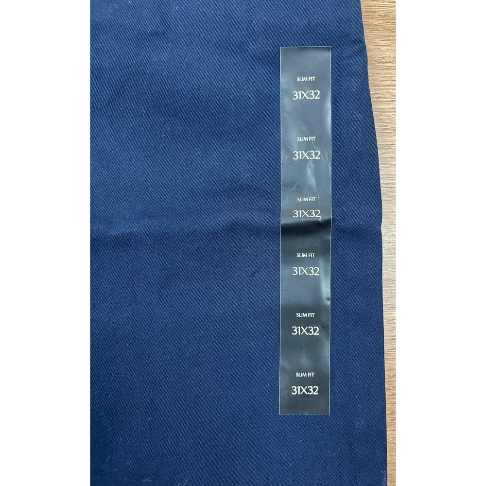 Banana Republic Lived-in Chino Men's Navy Blue Pants Size 31 x 32 Slim Fit NEW